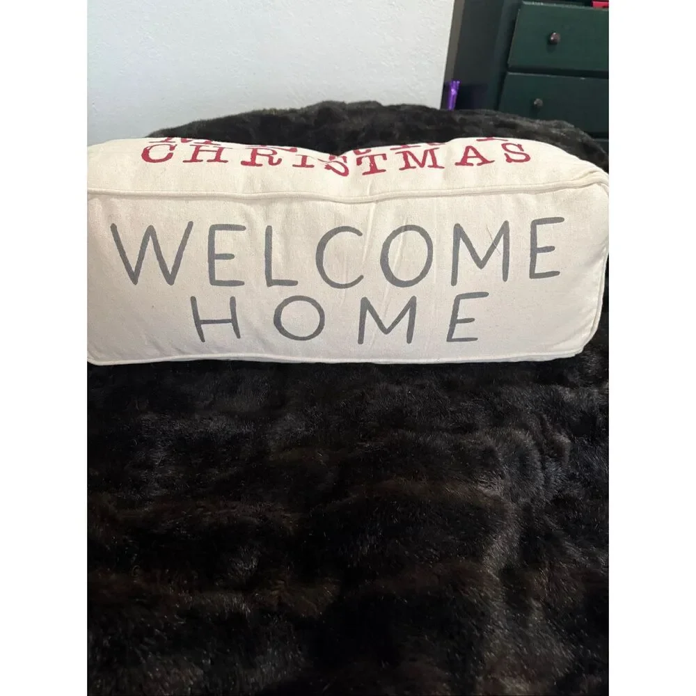 MUD PIE FOUR-SIDED HOLIDAY PILLOW HALLOWEEN CHRISTMAS THANKSGIVING